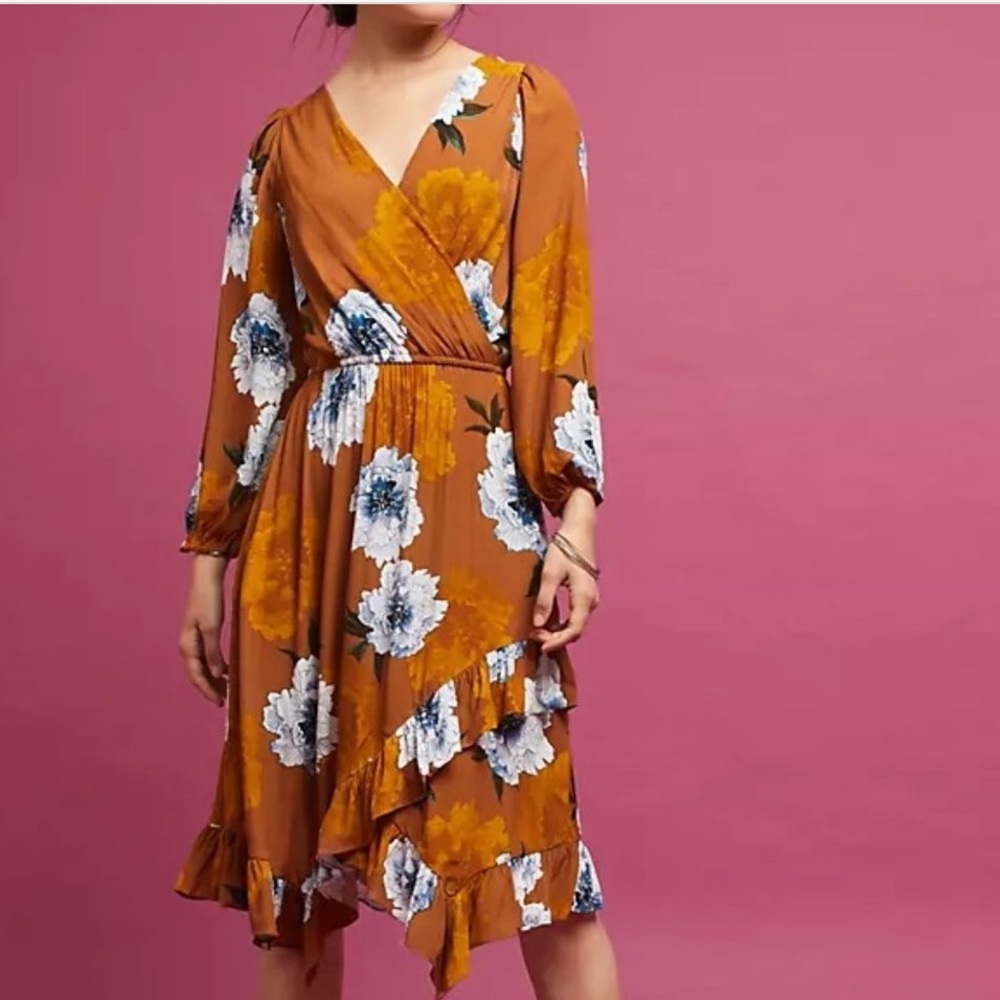 Tracy Reese Floral Faux Wrap Dress